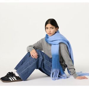 The drop Gemma Oversized color block scarf